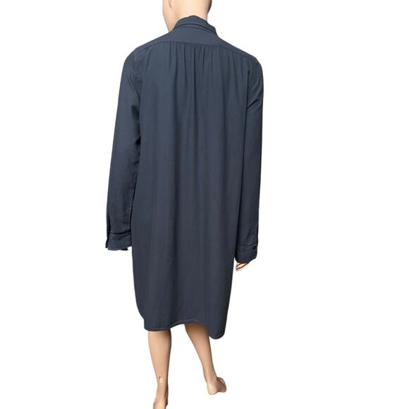 CP Shades Annette Tunic Long Sleeves S Tuxedo Pleated Six Button Front Placket - Picture 6 of 11